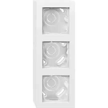 Gira opbouwbehuizing 3-voudig reinwit 106329