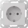 Gira System 55 SCHUKO stopcontact grijs mat 4188015