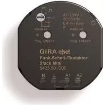 GIRA draadloze schakel-/tastactor Mini 2-kanaals 542500