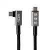 Gizzu 100W 10Gbps Type-C haakse kabel 1m