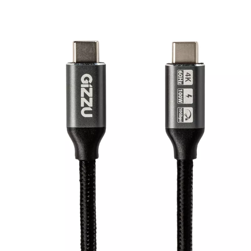GIZZU 100W 10Gbps USB-C kabel 2m