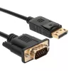 Gizzu 1080P DisplayPort-naar-VGA-kabel 1,8 m poly
