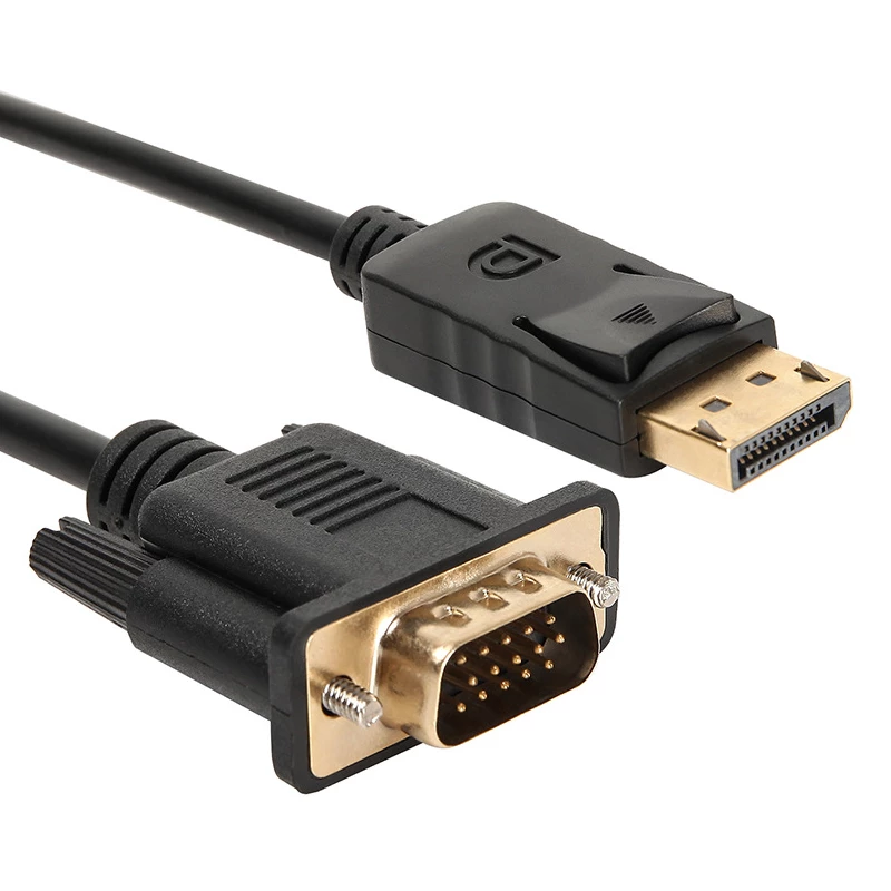 Gizzu 1080P DisplayPort-naar-VGA-kabel 1,8 m poly