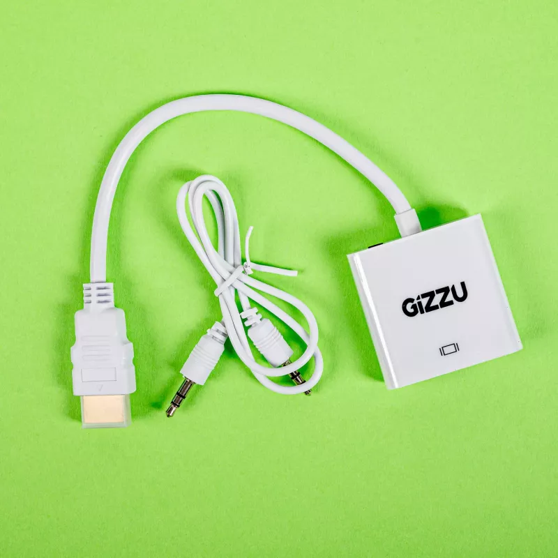 Gizzu 1080P HDMI naar VGA-adapter met audio