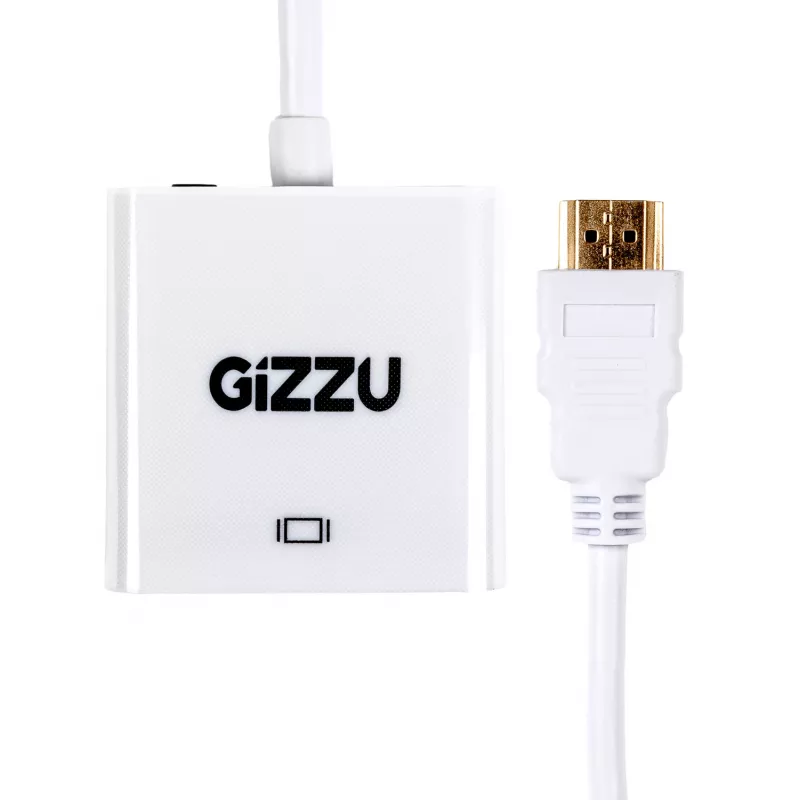 Gizzu 1080P HDMI naar VGA-adapter met audio