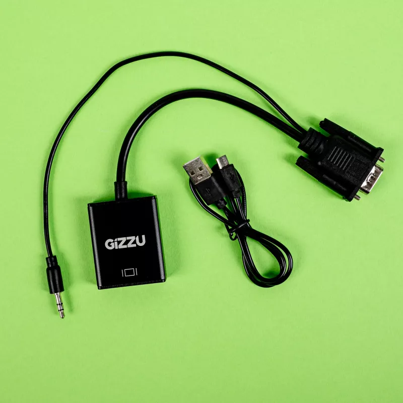 Gizzu 1080P VGA-naar-HDMI-adapter met audio