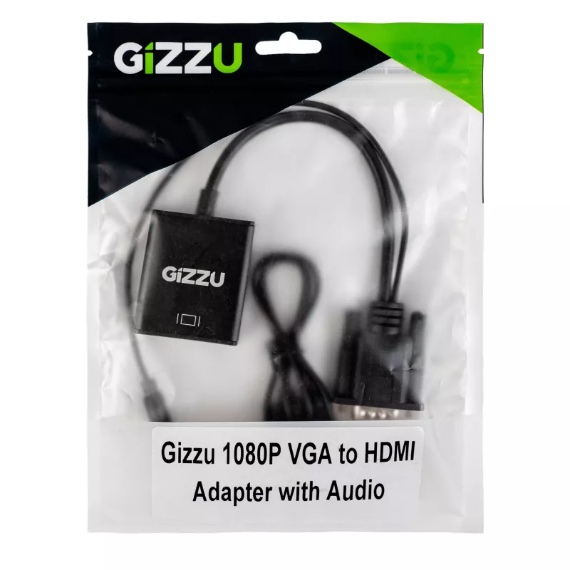 Gizzu 1080P VGA-naar-HDMI-adapter met audio