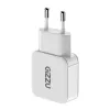 Gizzu 2-poorts 20W GaN wandlader USB-C PD 3.0 + USB-A QC 3.0 snellader - wit