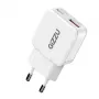 Gizzu 2-poorts 20W GaN wandlader USB-C PD 3.0 + USB-A QC 3.0 snellader - wit