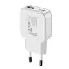 Gizzu 2-poorts 30W GaN wandlader USB-C PD + USB-A QC wit