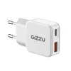 Gizzu 2-poorts 30W GaN wandlader USB-C PD + USB-A QC wit