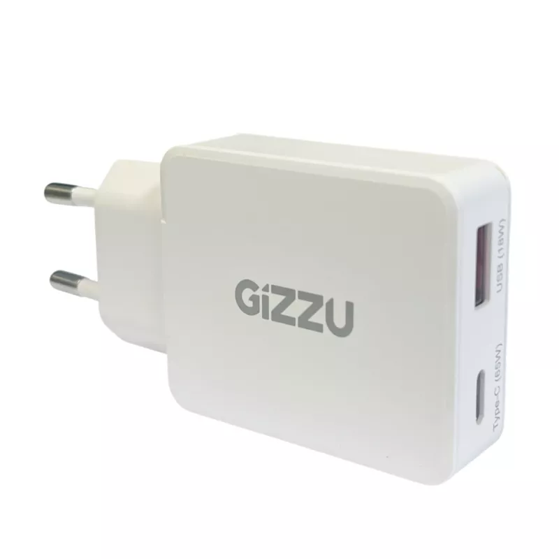 Gizzu 2-poorts 65W GaN wandlader
