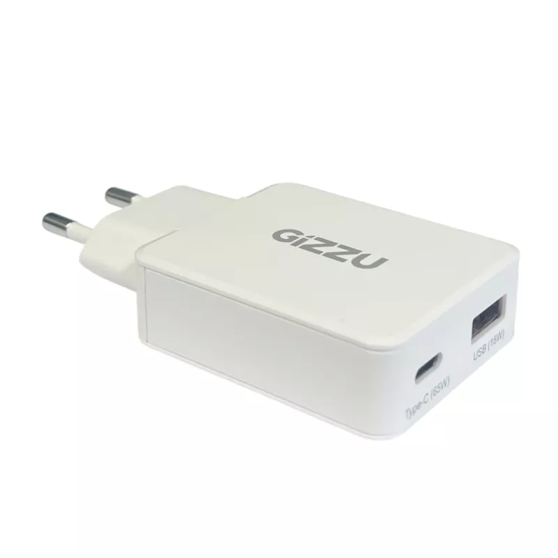 Gizzu 2-poorts 65W GaN wandlader