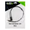 Gizzu 3-polige audio-splitterkabel - zwart