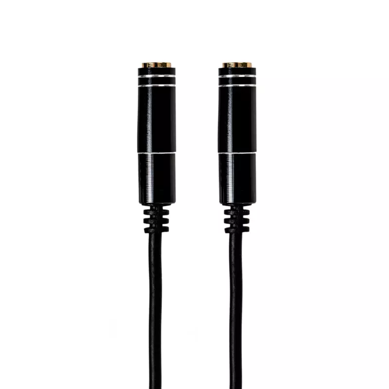 Gizzu 3-polige audio-splitterkabel - zwart