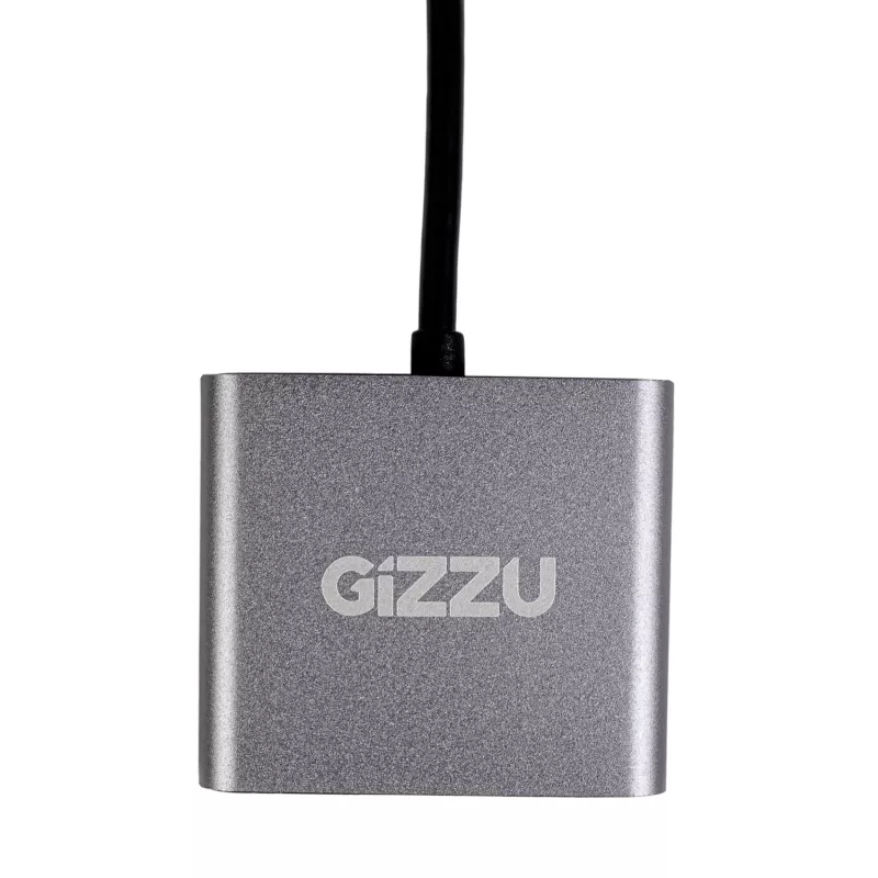 Gizzu 4-in-1 Type-C naar dubbele HDMI hub