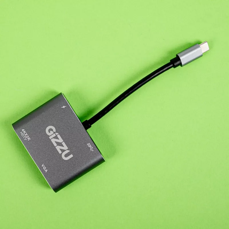 Gizzu 4-in-1 Type-C naar HDMI/VGA/USB3.0 hub