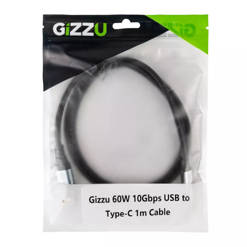 GIZZU 60W 10Gbps USB-naar-Type-C-kabel 2m
