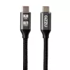 GIZZU 60W 5Gbps USB-C naar USB-C kabel 2m zwart