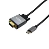 Gizzu Full HD USB-C naar VGA adapterkabel 1,8 m zwart