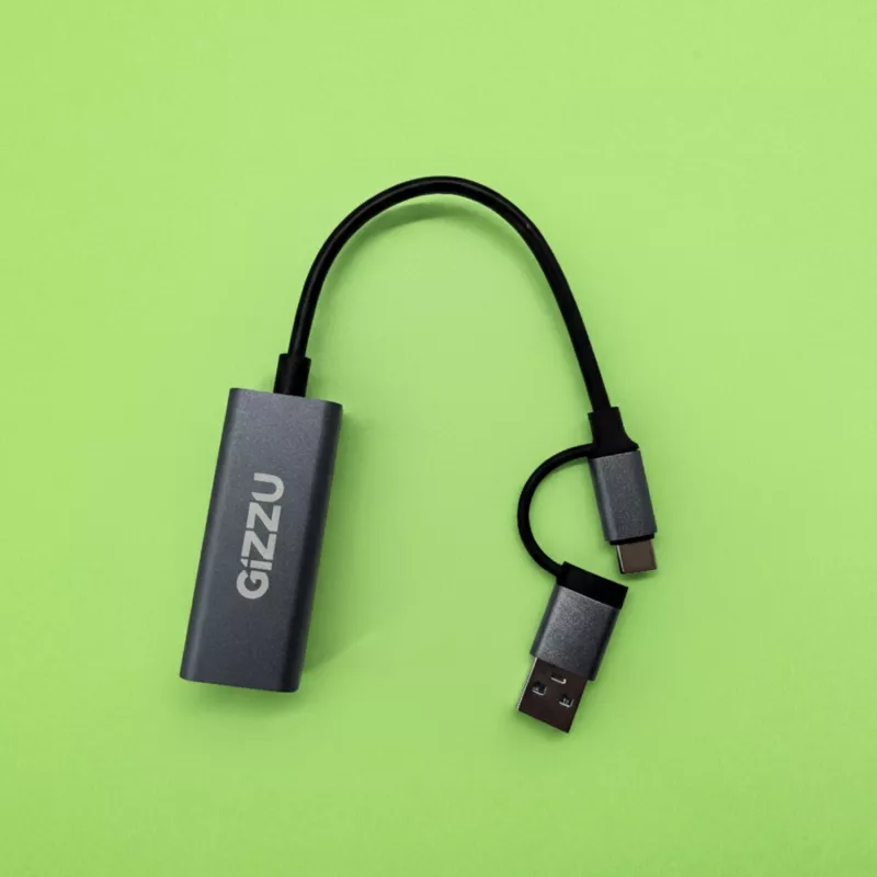 Gizzu High Speed Type-C/A naar Gigabit-adapter poly