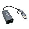 Gizzu High Speed Type-C/A naar Gigabit-adapter poly