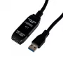 Gizzu USB 3.0 actieve verlengkabel 5m - zwart