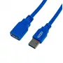Gizzu USB 3.0 verlengkabel 2m – 5Gbps, stekker naar bus, zwart