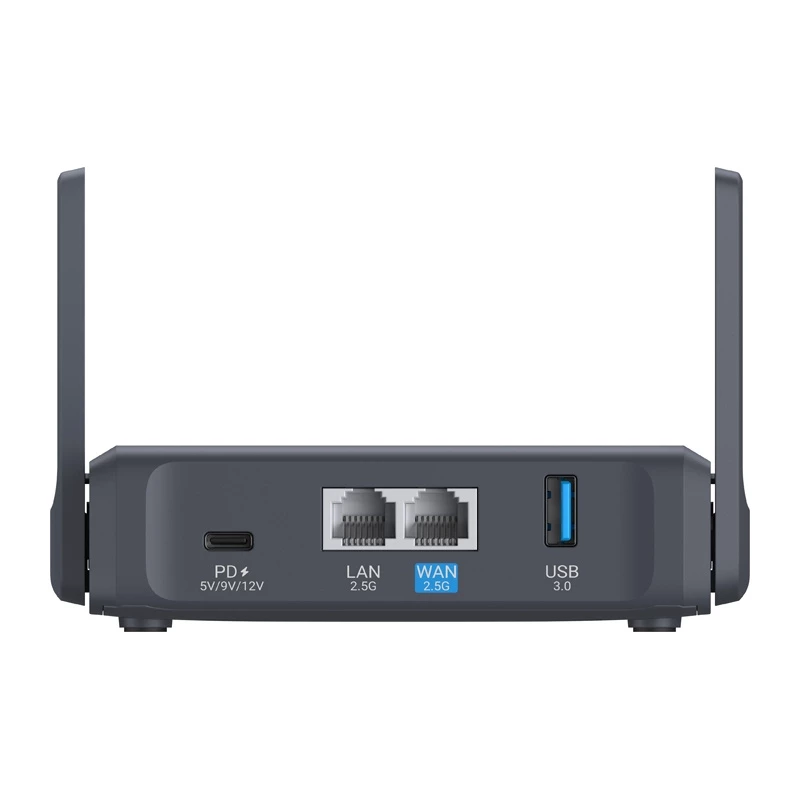 GL.iNet Slate 7 AC750 dual-band gigabit WLAN-router met OpenWrt, USB 2.0, MicroSD-slot, VPN-ondersteuning