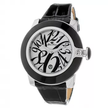 GLAM ROCK GR32083 dameshorloge 44mm wit leer