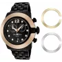 GLAM ROCK GR32183 heren Zwitsers quartz horloge 44mm zwart siliconen