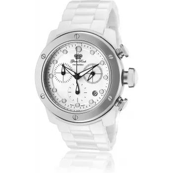 Glam Rock GR50100 dames analoog quartz horloge 42mm zwarte wijzerplaat leren band