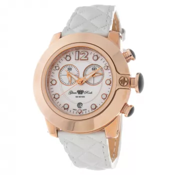 GLAM ROCK dames quartz horloge GR32166R 44mm witte silicone band