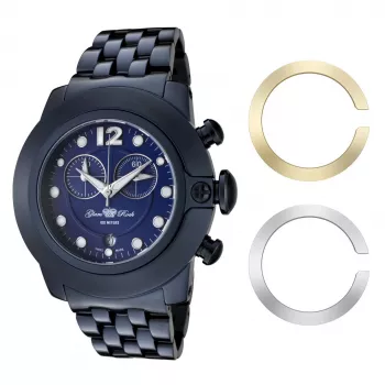 GLAM ROCK dameshorloge GR32161 (44mm) - wit keramiek Swiss quartz