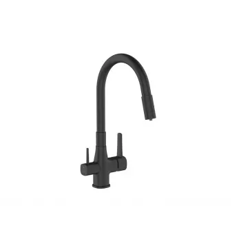 Glamour handmixer zwart 400W met filter