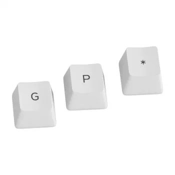 Glorious GPBT toetsenkappen - 115 PBT toetsenkappen, ISO, ES layout, Arctic White