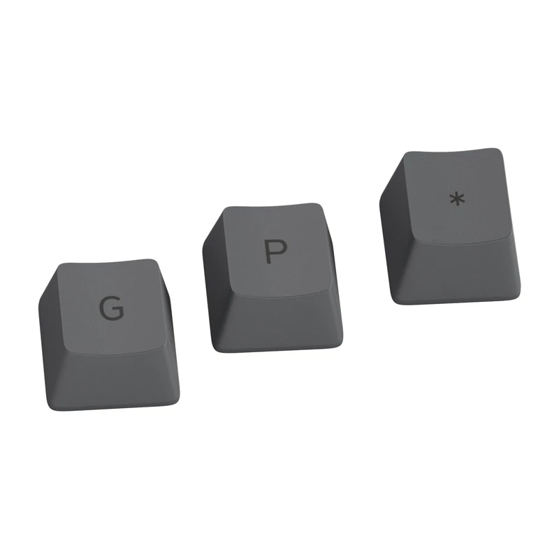 Glorious GPBT Keycaps - 115 PBT toetsenkappen, ISO, ES-indeling, Black Ash