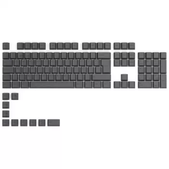 Glorious GPBT Keycaps - 115 PBT toetsenkappen, ISO, ES-indeling, Black Ash