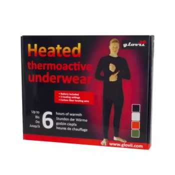 Glovii GJ1RL verwarmend baselayer-bovenstuk, lange mouw, ronde hals, zwart