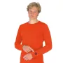 Glovii GJ1RM verwarmd baselayer T-shirt, lange mouw, ronde hals, 92% polyester, 8% elastaan