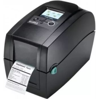 Godex RT230i direct thermische / thermotransfer labelprinter - 300 x 300 DPI - LCD - bedraad - zwart