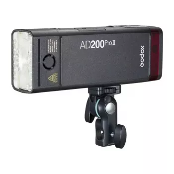 Godox AD200Pro II flitserkit met Bare Bulb & Fresnel Head, 200Ws, TTL/HSS, 2,4GHz X System
