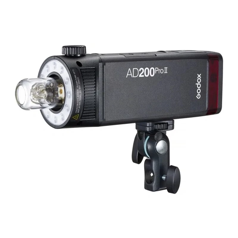 Godox AD200Pro II flitserkit met Bare Bulb & Fresnel Head, 200Ws, TTL/HSS, 2,4GHz X System