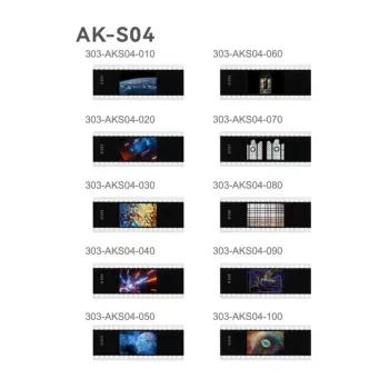 Godox AK-S04 slide-set – 6 roestvrijstalen gobo-patronen voor AK-R1 rondflitskop