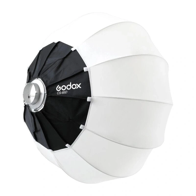 Godox CS-85D 85cm lantaarn-softbox met Bowens-mount, opvouwbare sferische diffusor voor studioblitzers en LED-lampen