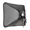 Godox SFGV8080 80x80cm silver grid softbox met Bowens mount, 40° grid, binnen- en buitendiffusor, snel opzetten
