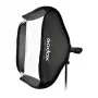 Godox SFUV5050 opvouwbare vierkante softbox 50x50cm met S-type houder, zilveren binnenkant, afneembare diffusers en draagtas