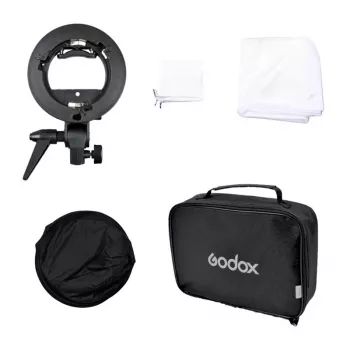Godox SFUV6060 S-Type Speedlite-beugel met 60x60cm softbox en draagtas kit