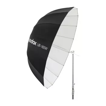GODOX UB-165W 165cm parabolische reflecterende paraplu met 16 zilveren ribben en draagtas