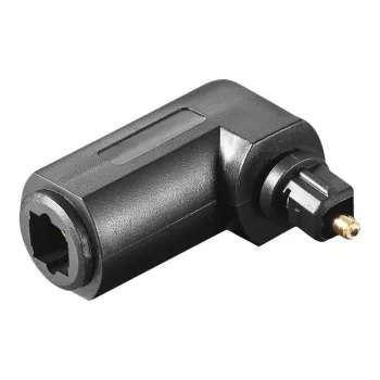 Goobay 11925 Toslink digitale audio-adapter 90° haaks optische audio-adapter female naar male zwart